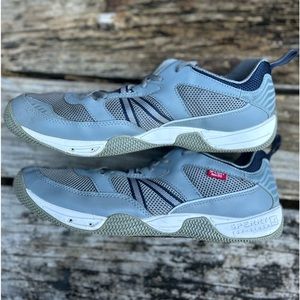 Sperry Harbormaster Men’s Gray Leather & Mesh Boating Shoes Size 11.5